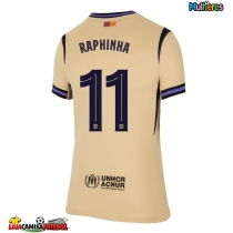 Camisa de Futebol Barcelona Raphinha Belloli #11 Equipamento Secundário Mulheres 2025-26 Manga Curta